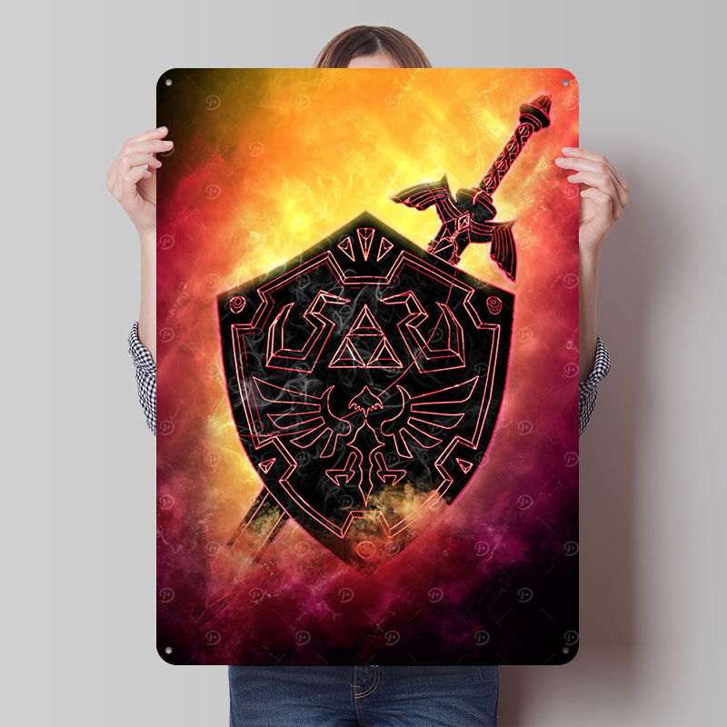 Zelda Gaming Accessories - Link Zelda Game Gaming Metal Poster