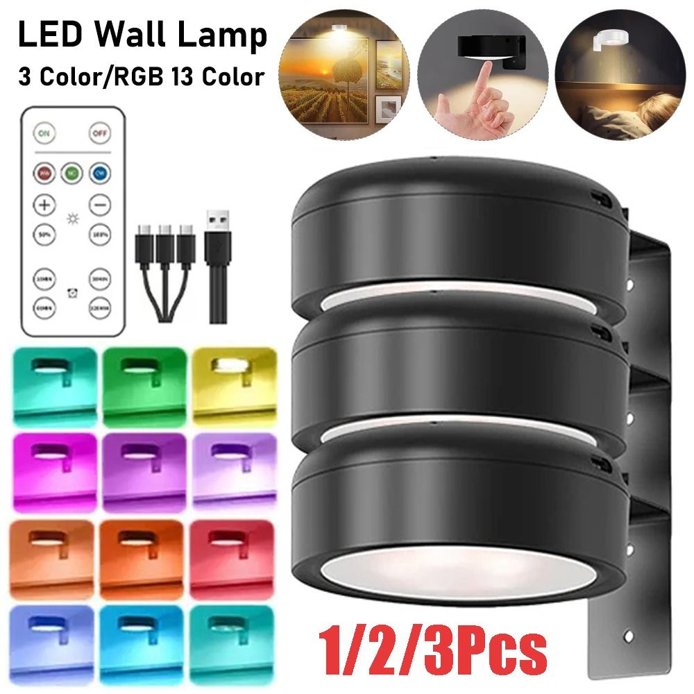 Gaming Accessories Wall - 1/2/3Pcs Wall Mounted Magnetic LED Light