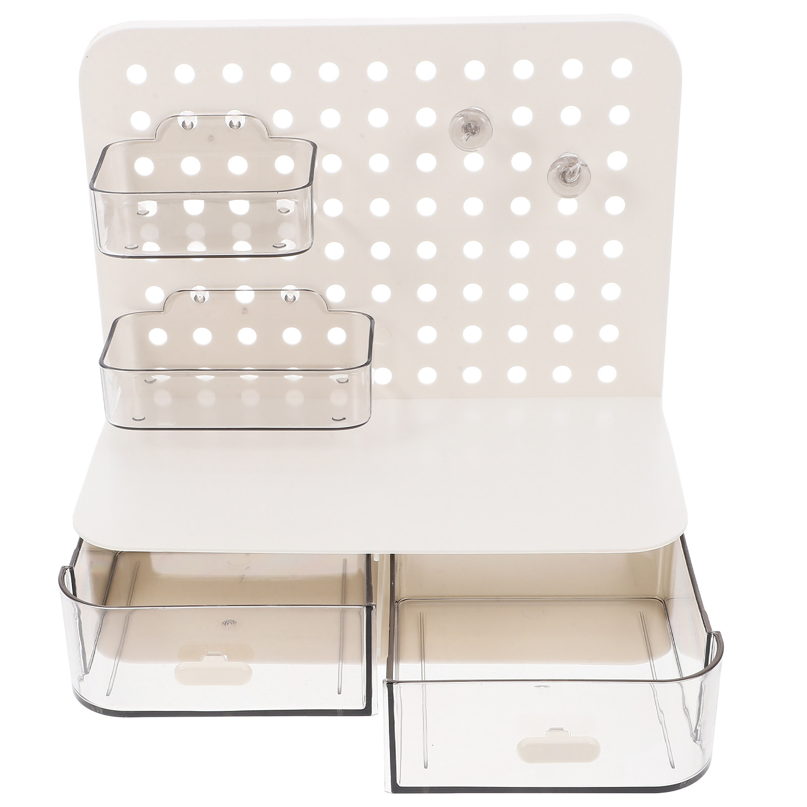 Gaming Accessories Wall - Desktop Slant-Insert Pegboard Storage Box Minimalist