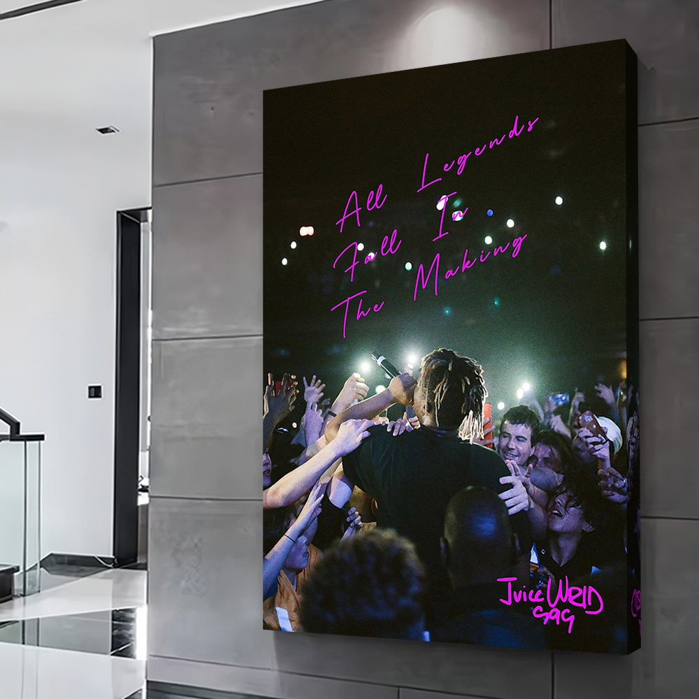 Juice Wrld Printing Poster Cus - Gaming Home Accessories บทวิจารณ์และราคา