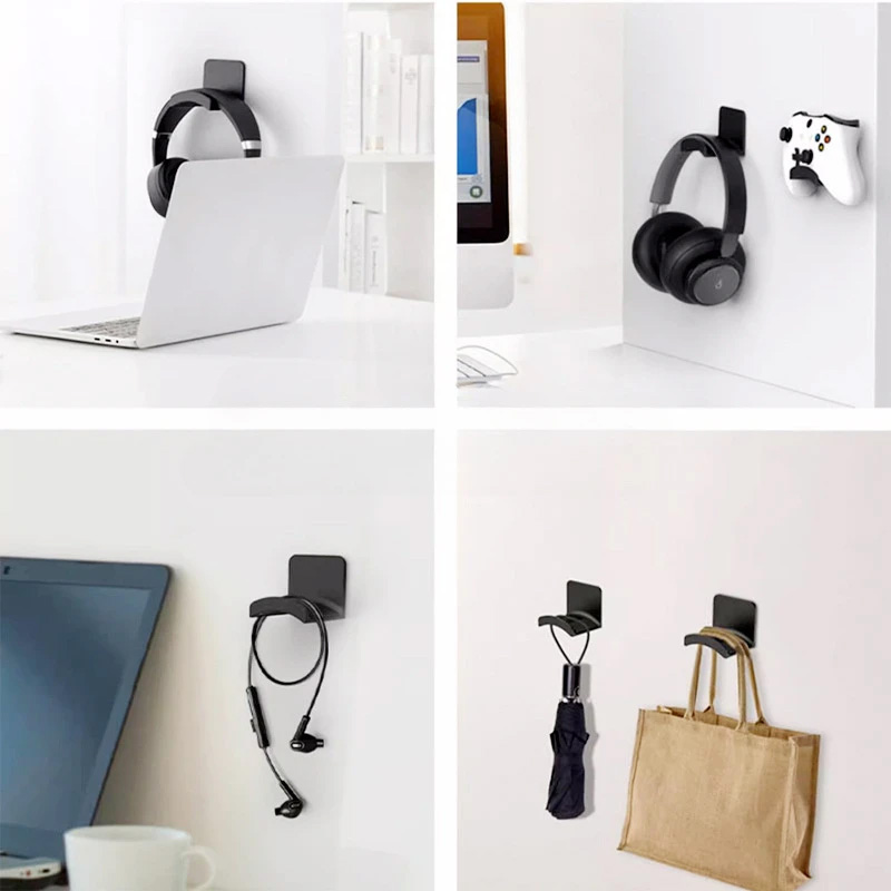 4Pcs Black Adhesive Headphone  - Gaming Home Accessories บทวิจารณ์และราคา