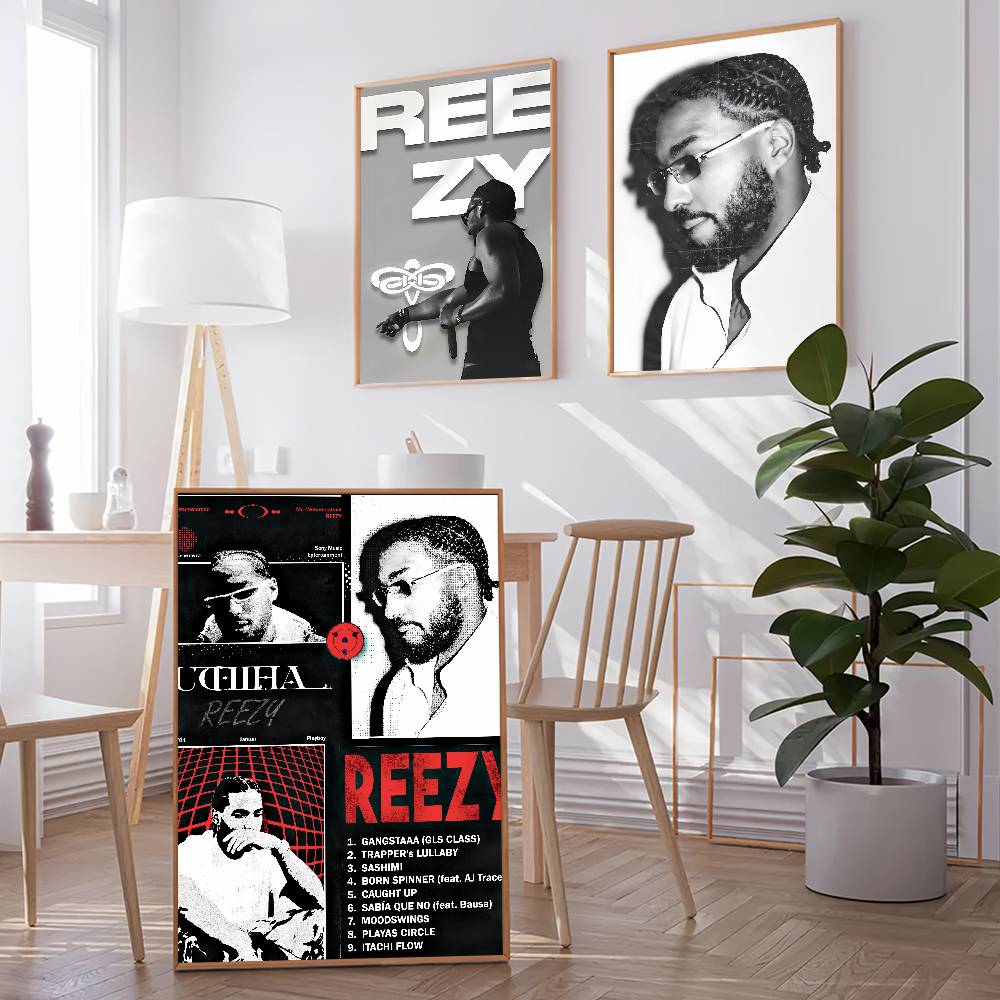 Rapper R-Reezy Music Poster Fo - Gaming Accessories Wall บทวิจารณ์และราคา