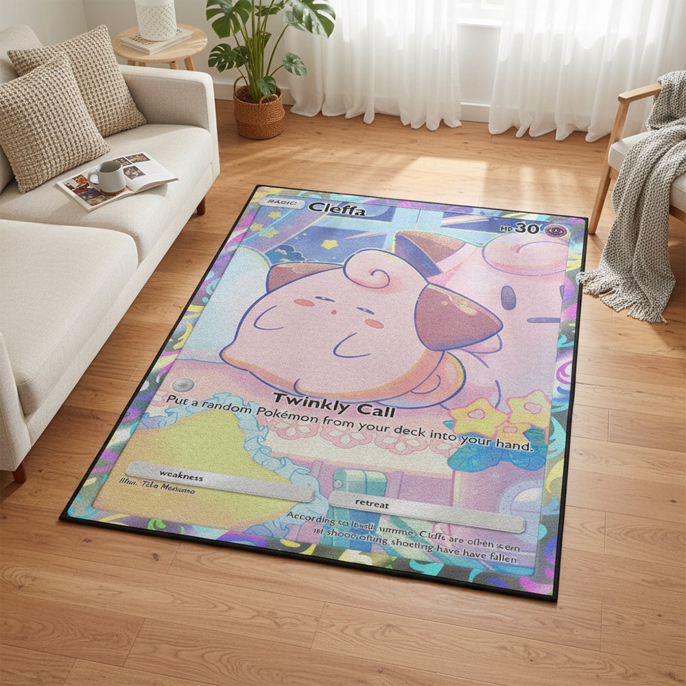 Pokemon Cleffa Anime Rug Kawai - Gaming Accessories For Room บทวิจารณ์และราคา