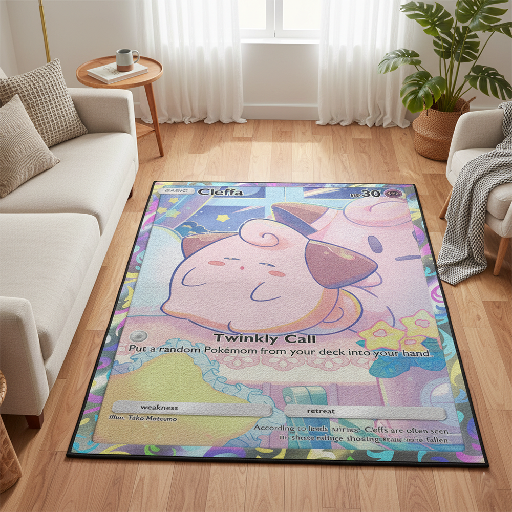 Pokemon Cleffa Anime Rug Kawai - Gaming Accessories For Room บทวิจารณ์และราคา