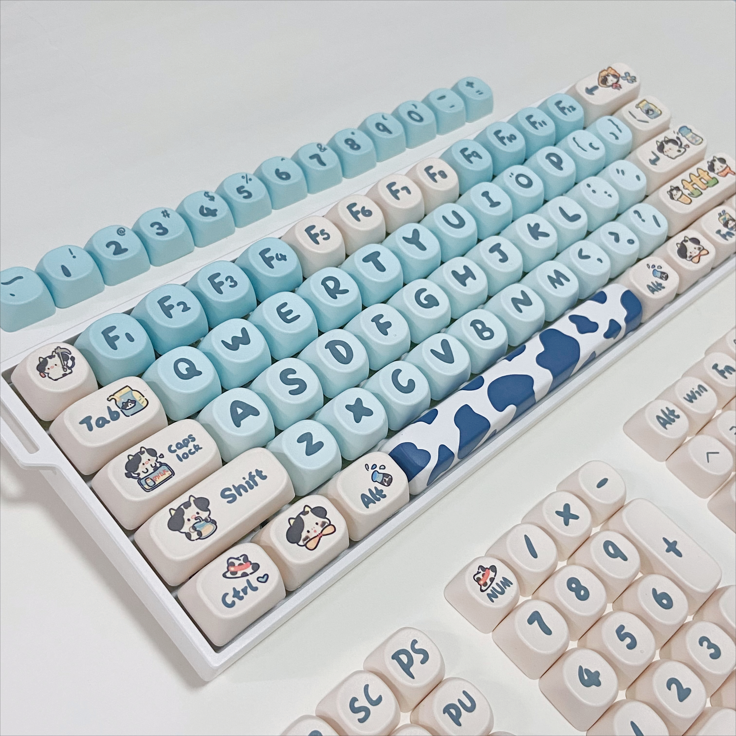 Blue Cow Keycaps for Mechanica - Gaming Home Accessories บทวิจารณ์และราคา