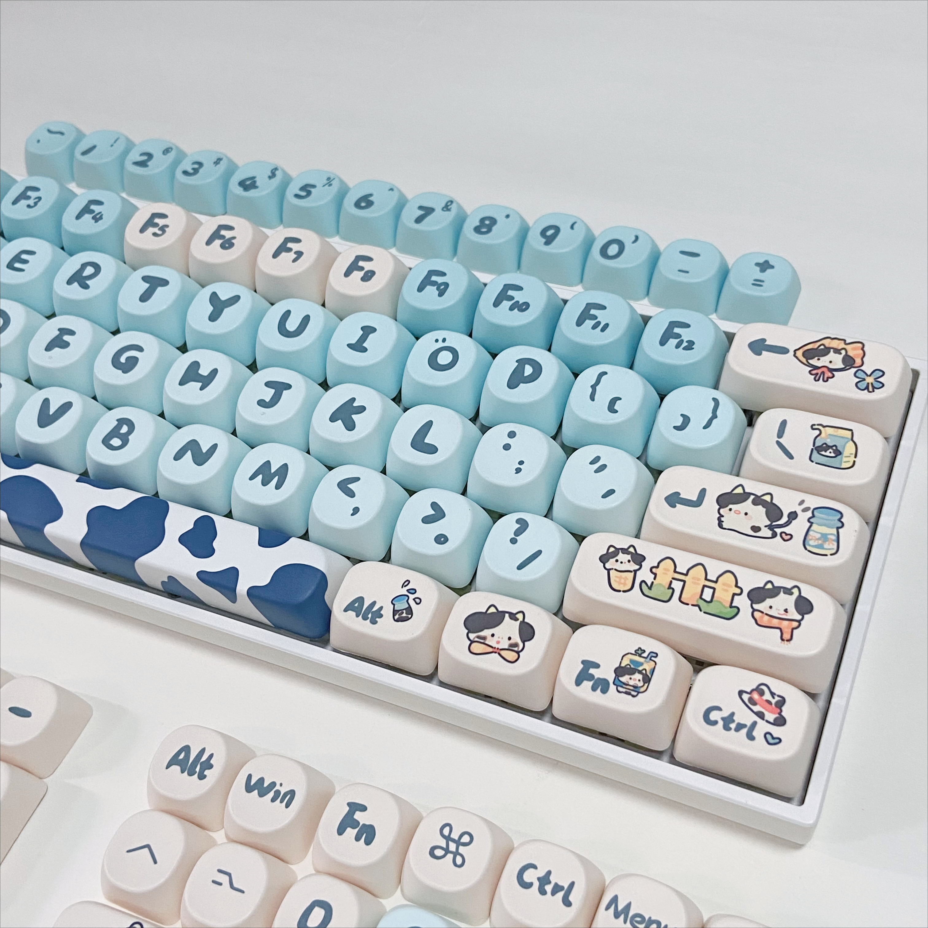 Blue Cow Keycaps for Mechanica - Gaming Home Accessories บทวิจารณ์และราคา