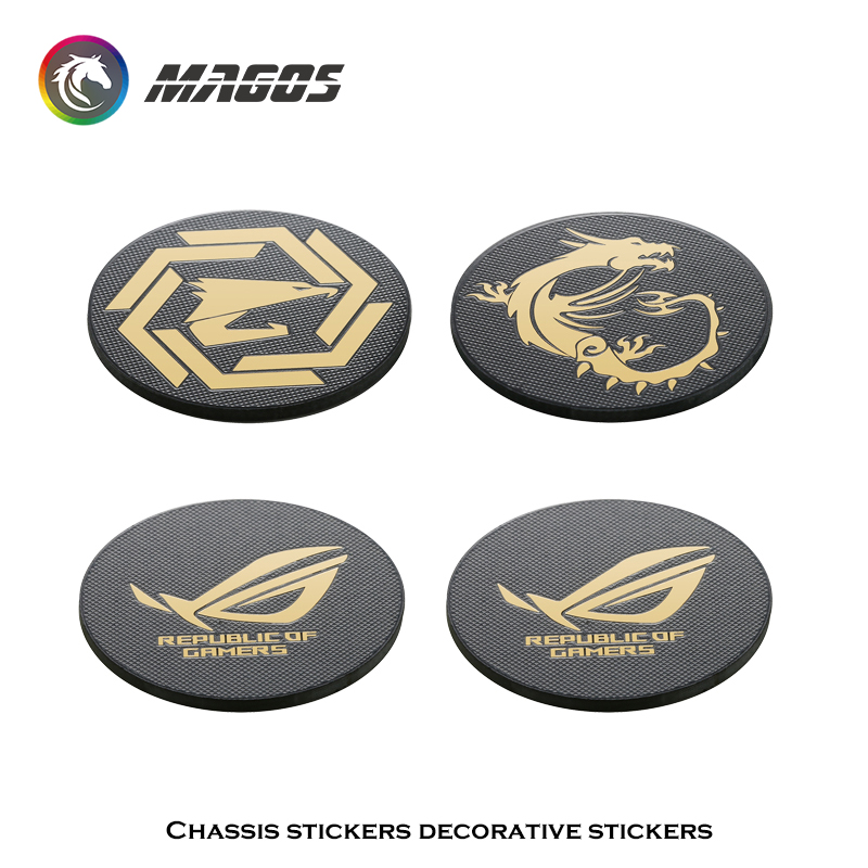 Computer Case Fan Metal Sticke - Gaming Accessories For Room บทวิจารณ์และราคา