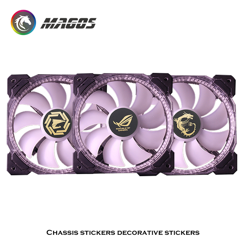 Computer Case Fan Metal Sticke - Gaming Accessories For Room บทวิจารณ์และราคา