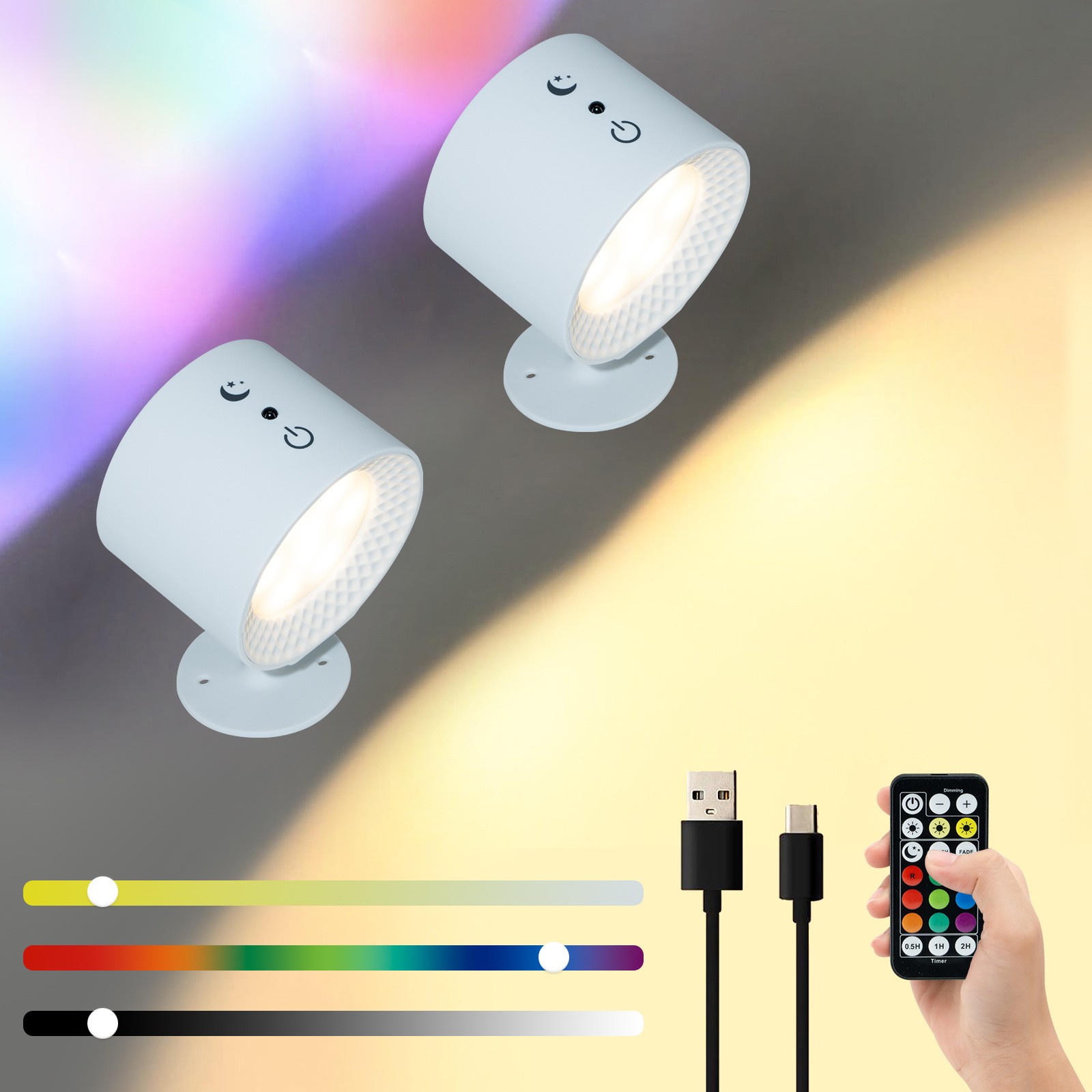 12 Color Wall Lamp Wireles Tou - Gaming Accessories Wall บทวิจารณ์และราคา