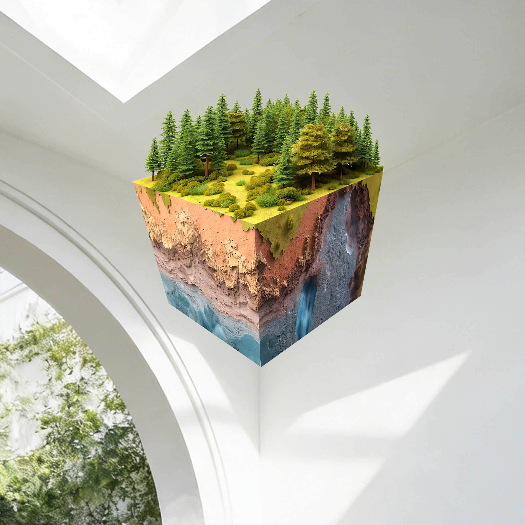Realistic 3D Grass Cube Wall D - Gaming Accessories Wall บทวิจารณ์และราคา