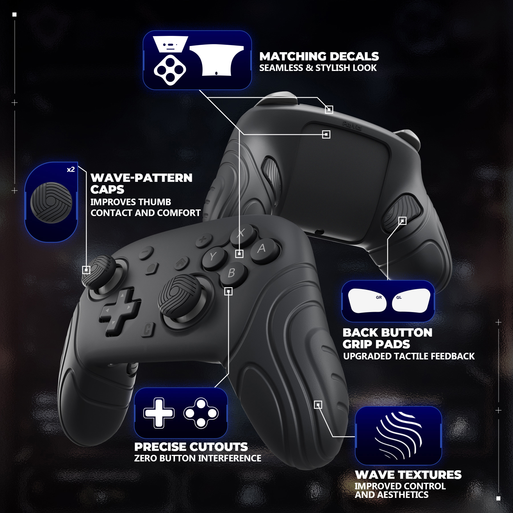 PlayVital Samurai Silicone Cov - Japanese Gaming Accessories บทวิจารณ์และราคา