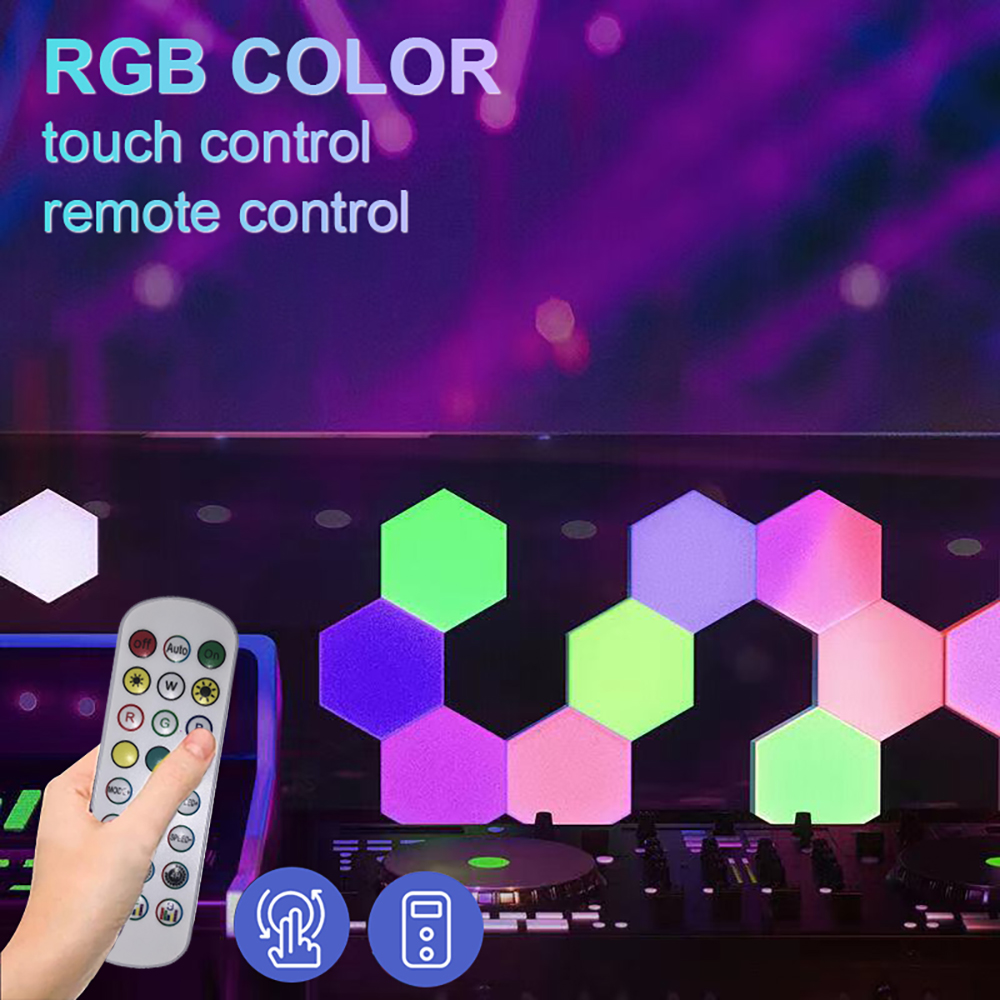 RGB Touch Led Wall Hexagon Lig - Gaming Accessories Wall บทวิจารณ์และราคา