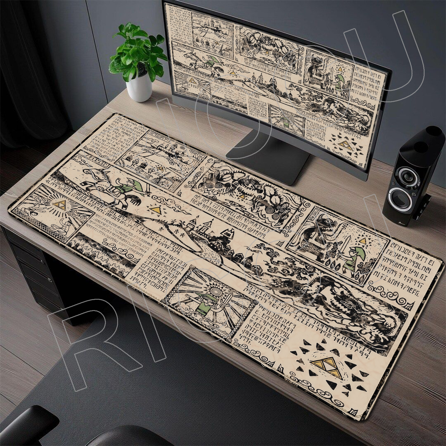 XXL HD Printing Gamer Mousepad - Zelda Gaming Accessories บทวิจารณ์และราคา