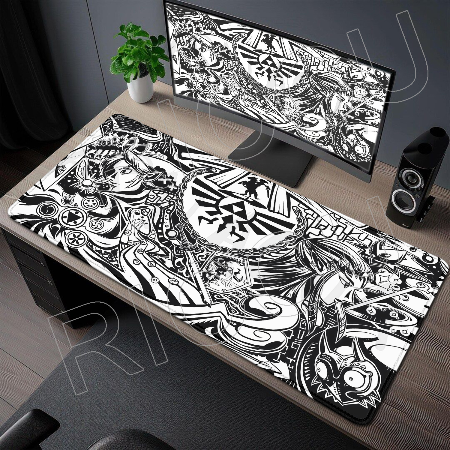 XXL HD Printing Gamer Mousepad - Zelda Gaming Accessories บทวิจารณ์และราคา