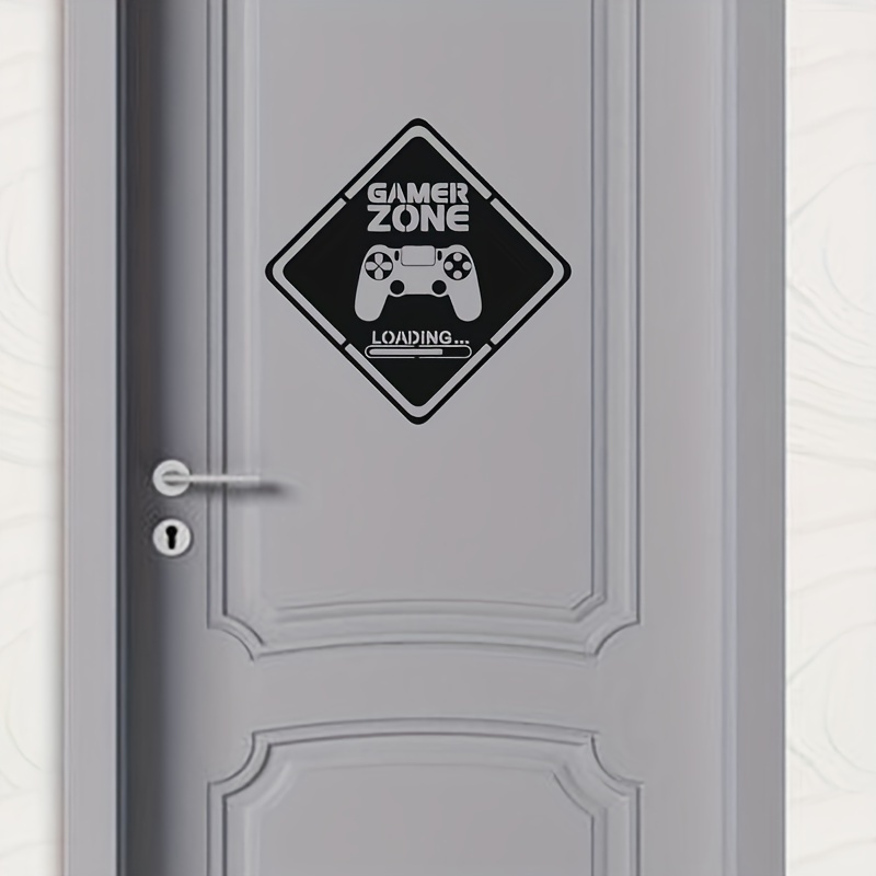 1pc Gamer Zone Door Decal Wall - Gaming Accessories For Room บทวิจารณ์และราคา