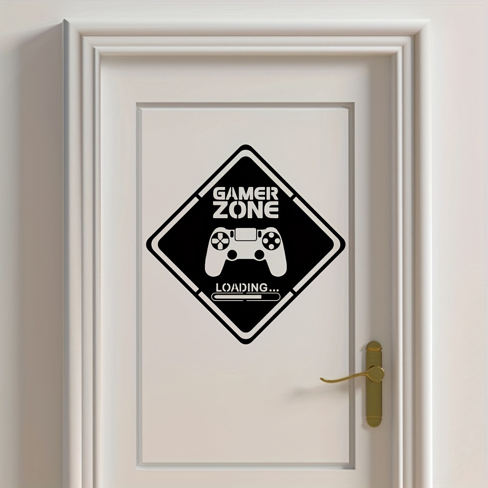 1pc Gamer Zone Door Decal Wall - Gaming Accessories For Room บทวิจารณ์และราคา