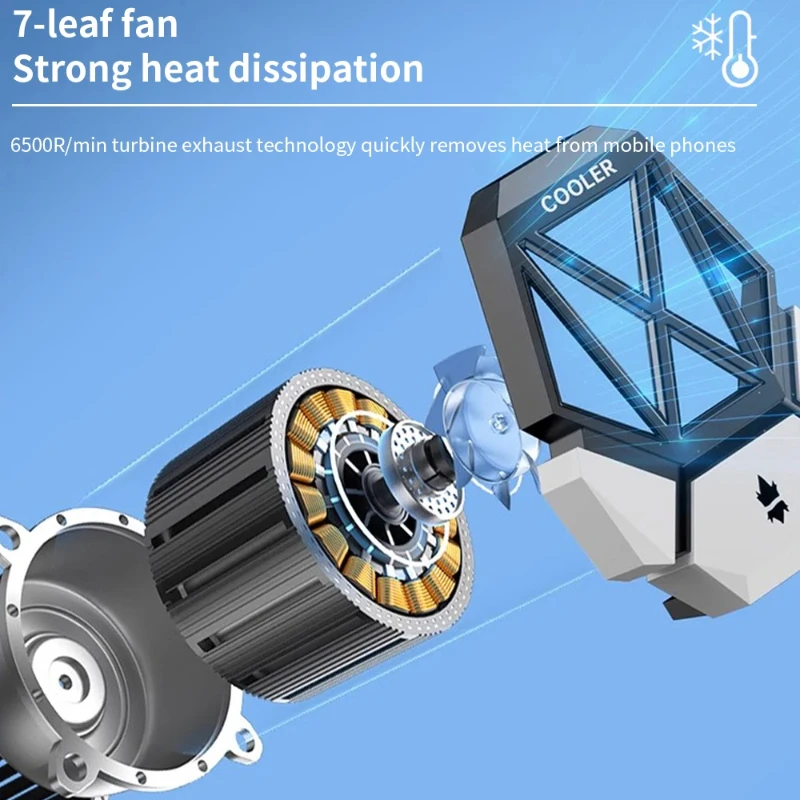 DY08 Mobile Phone Cooling Fan  - Gaming Accessories For Mobile บทวิจารณ์และราคา