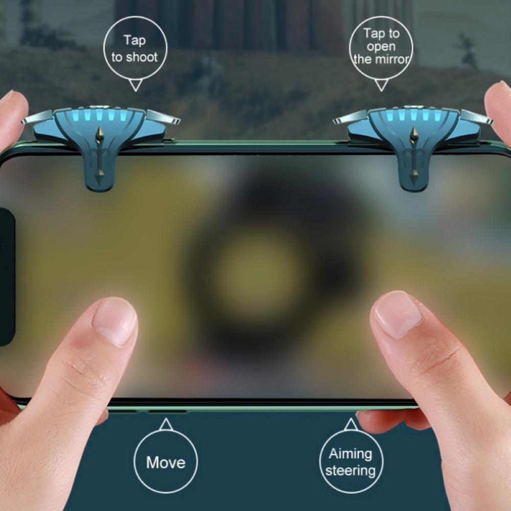 2Pcs F01 Metal Buttons Mobile  - Gaming Accessories For Mobile บทวิจารณ์และราคา