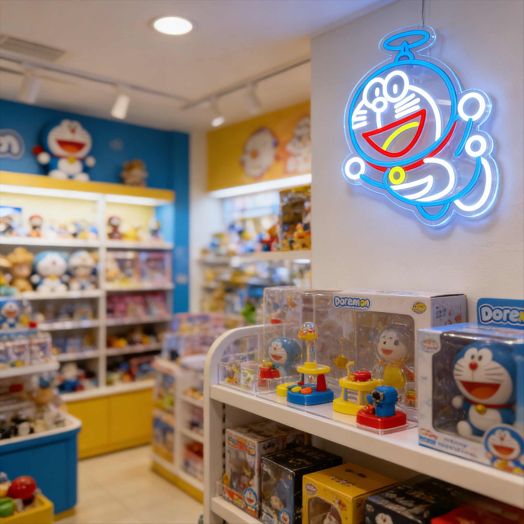 Doraemon Neon Sign LED USB Dim - Gaming Accessories Wall บทวิจารณ์และราคา